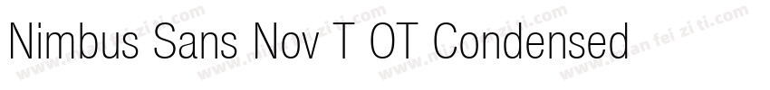 Nimbus Sans Nov T OT Condensed Bold字体转换